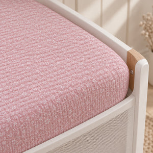 Pink Floral Seersucker SnuzPod Fitted Sheet – SnuzPod 2, 3 & 4
