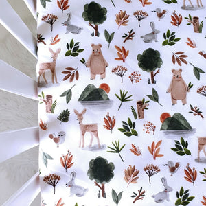 baby cot bed fitted sheet forest green, baby shop ireland