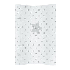 Grey Star Anti-Roll Baby Changing Mat – Wipe-Clean, 50 × 70 cm