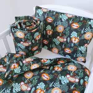 jungle animals cot bumper bedding, baby shop ireland,