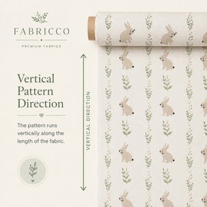 Grey Fox Cotton Fabric – Woodland Nursery Fabric