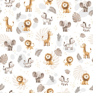 nursery jungle cotton fabric, Fabricco UK