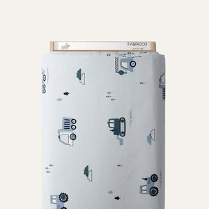 Construction Vehicles Fabric– 100% Cotton | Tractors & Trucks