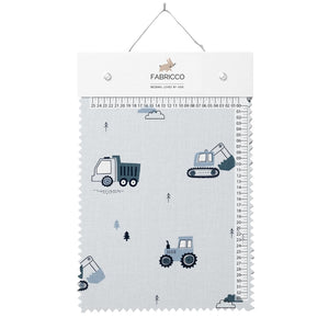 Cotton Fabric - Diggers, Tractors & Trucks Blue