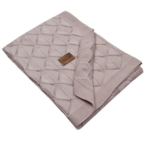 Bamboo Cellular Baby Blanket Dusty Pink for Baby Girl