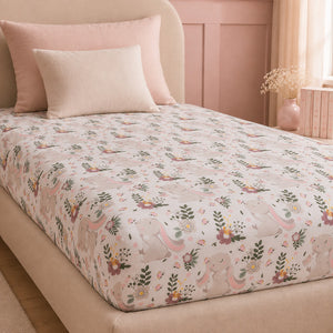 Little Bunny Single Fitted Sheet – Pattern Close-Up