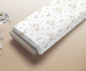 Little Goose Fabric for Baby Girl – 100% Cotton