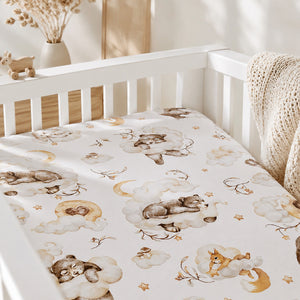 Little Teddy Bear Baby Fitted Sheet - Cot and Cot Bed