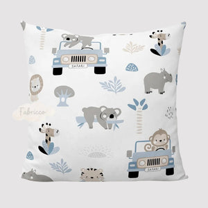 cotton fabric blue safari uk