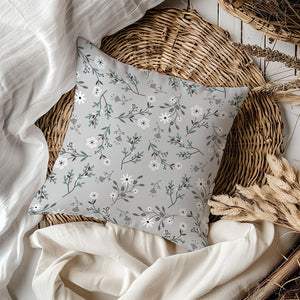 High-quality cotton fabric with meadow flowers and sage leaves print. Perfect for sewing, quilting, dressmaking & crafts. Sold by the metre in continuous lengths. UK delivery.