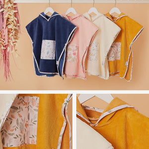 fluffy Hooded Poncho Towel is made from bamboo cotton