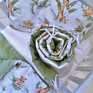 cute safari baby bedding | safari nursery idea | baby bedding set | cot bedding | jungle nursery Fabricco uk , Ireland