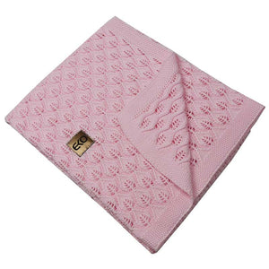Bamboo Cellular Baby Blanket - Pink