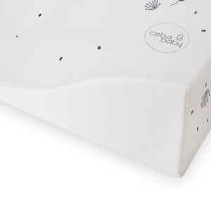 Raccoon Anti-Roll Baby Changing Mat – Wedge Changing Mat with Raised Sides