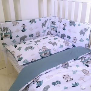 safari cot bedding, baby safari, jungle