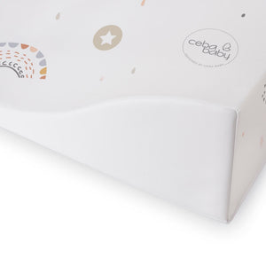 Deluxe Baby Unisex Wedge Anti Roll Nappy Baby Changing Mat with Curved Sides and Raised Edges - My Best Friend Bear