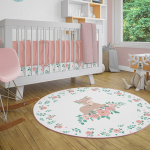 Luxury Quilted Play Mat and Toy Storage Bag All-In-One for Baby Girls , NATURE & LOVE