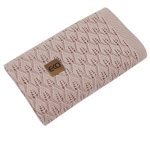 Bamboo Cellular Baby Blanket - Dusty Pink