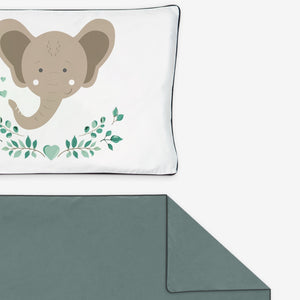 Nature & Love Cot Bedding Set - Savanna- Olive Green