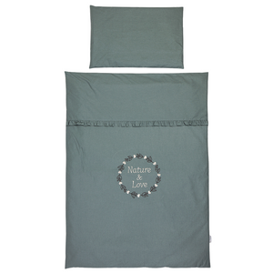 Nature & Love Baby Bedding Set, Olive green nursery, Natural nursery, Luxury baby bedding