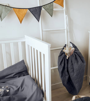 Luxury Quilted Play Mat and Toy Storage Bag All-In-One for Baby / Toddler, NATURE & FOREST