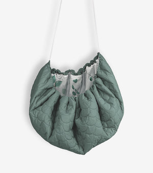 Add the calming scandinavian style to your baby's room, elephant play mat, matching bedding, sleeping bag, changing mat , green nursery