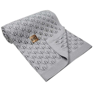 Bamboo Cellular Baby Blanket - Light Grey