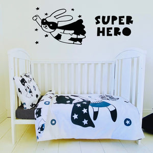 Little Hero Baby Boy Cot Bedding Set