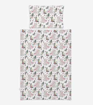 Cot Bedding Set with Bumper - Little Bunny