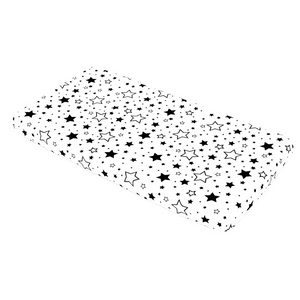 Monochrome Stars Fitted Sheet - Cot and Cot Bed