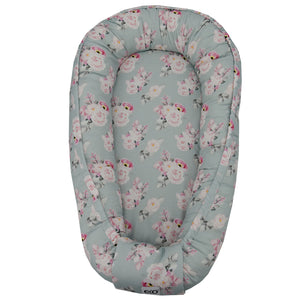 Baby Bamboo Nest - Cocoon, 0-16 months , Mint Garden