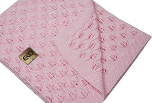Bamboo Cellular Baby Blanket - Pink