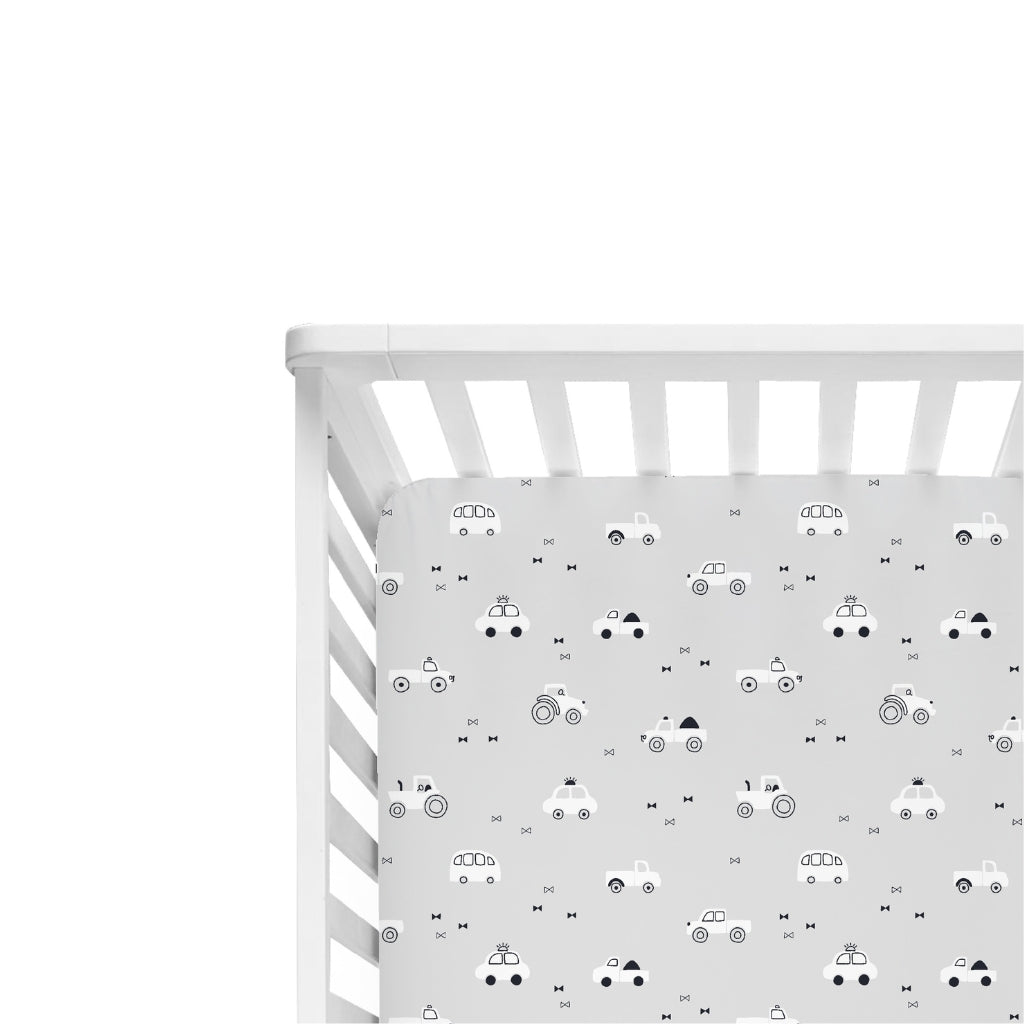 Vroom, Vroom Cars, Tractors  Fitted Sheet - Cot and Cot Bed