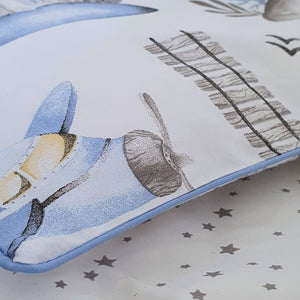 Boy's Toddler Bedding Set ,Train & Airplane  Print, 3 Pieces