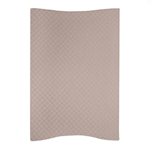 Deluxe Baby Unisex Wedge Anti Roll Nappy Baby Changing Mat with Curved Sides and Raised Edges - Caro Beige