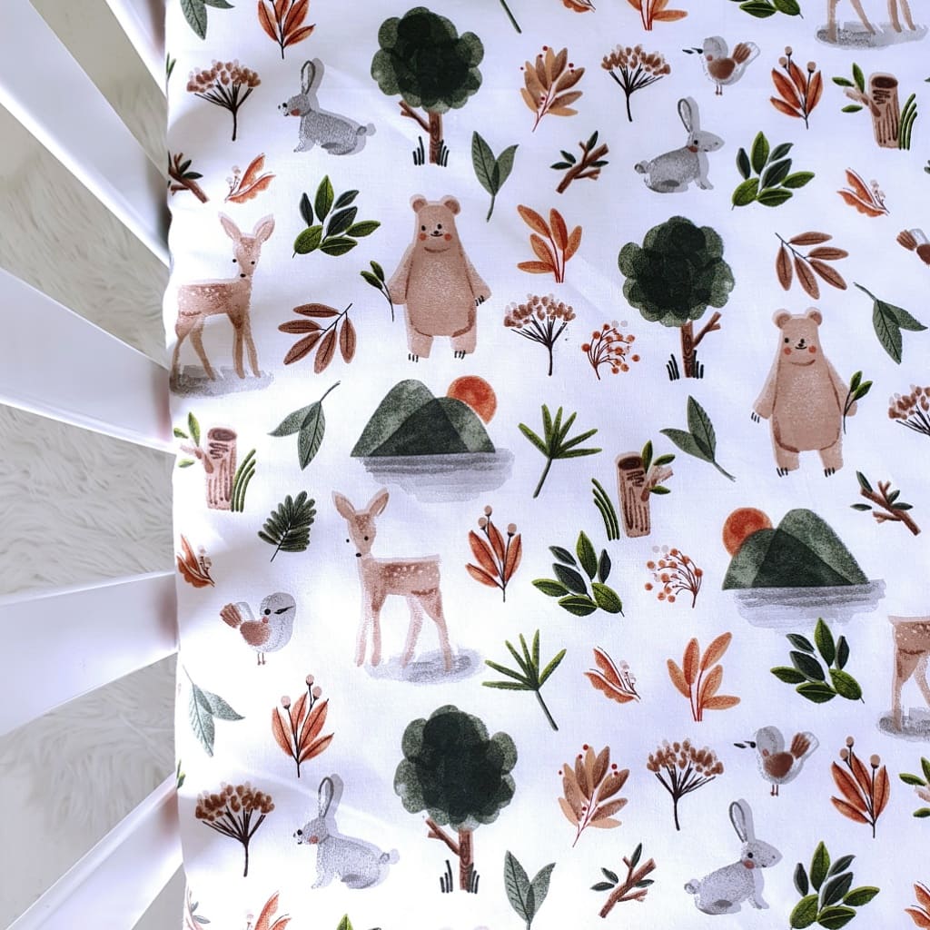 baby cot bed fitted sheet forest green, baby shop ireland