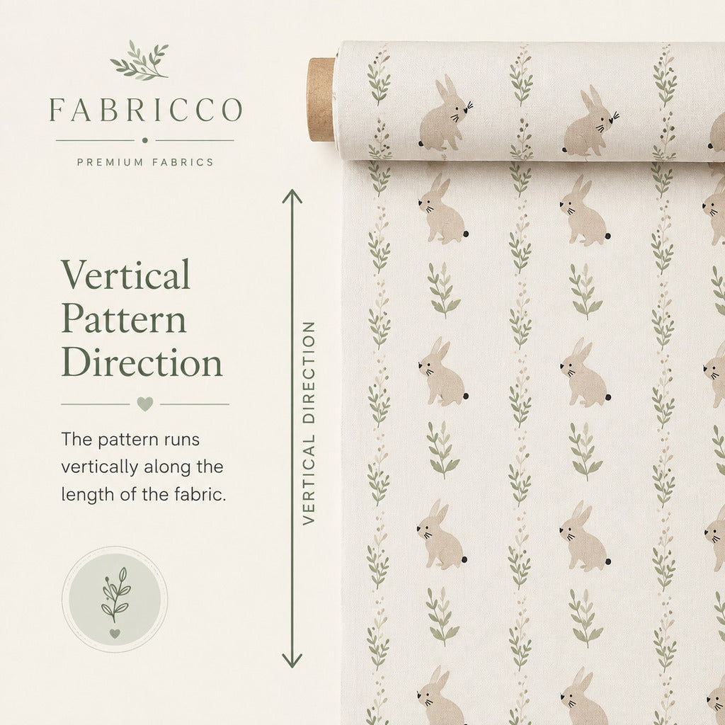 Grey Fox Cotton Fabric  – Woodland Nursery Fabric