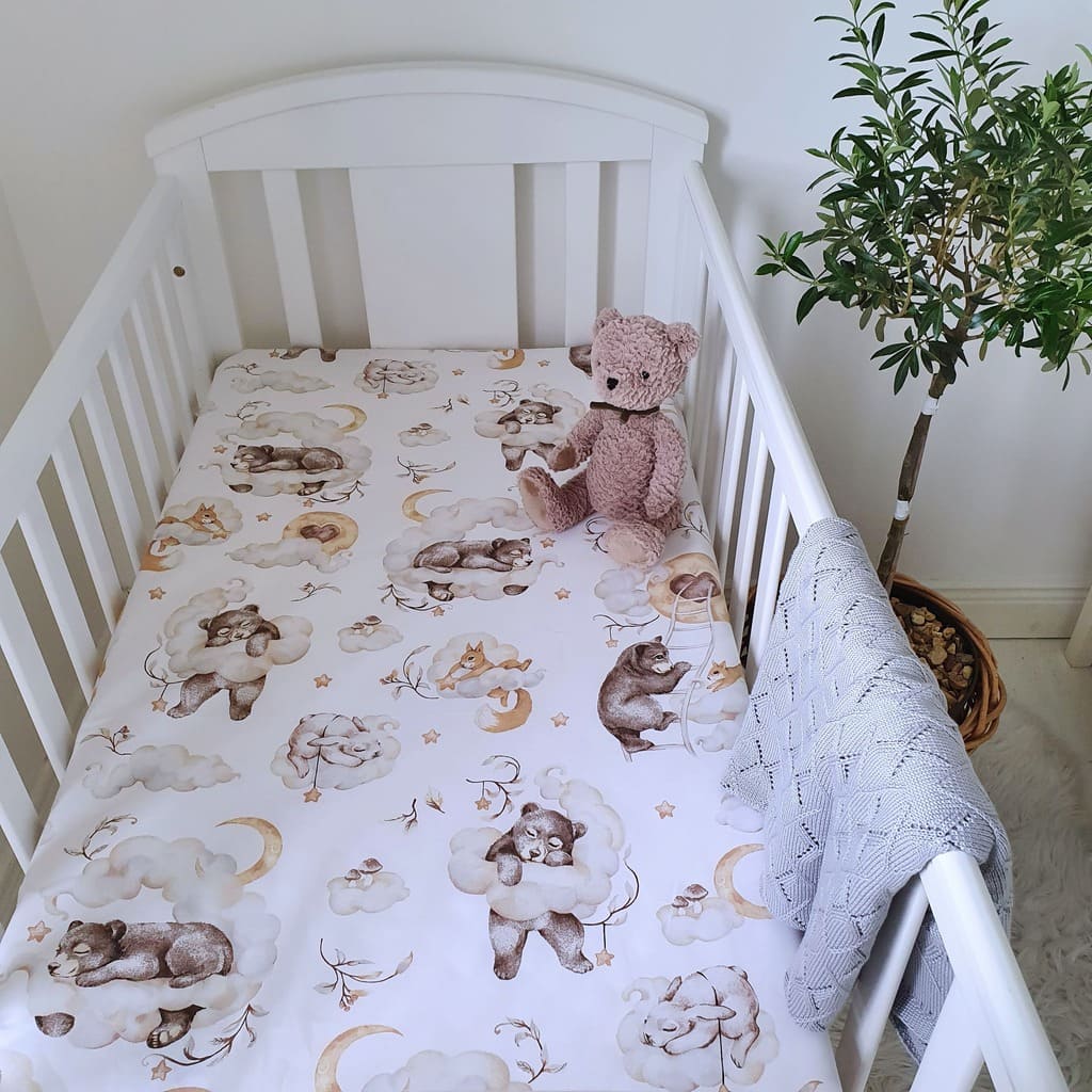 Bed Sheet Teddy Bear Bottom Sheet Teddy Bear Fleece Cot Bedding