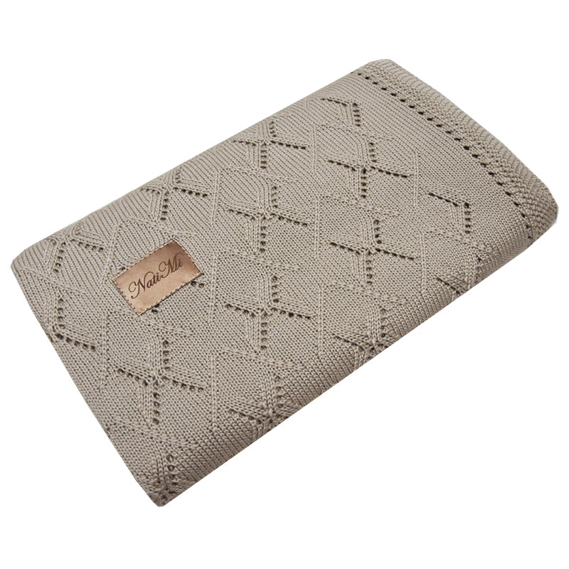 Bamboo Cellular Baby Blanket  - Beige