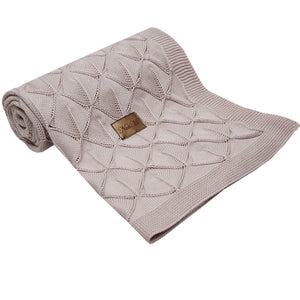 Bamboo Cellular Baby Blanket  - dusty pink, baby girl gift