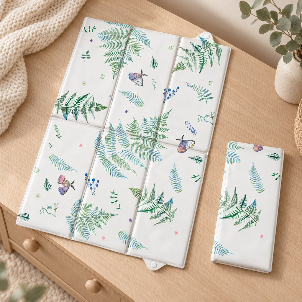 Botanical & Butterfly Travel Changing Mat | Fabricco