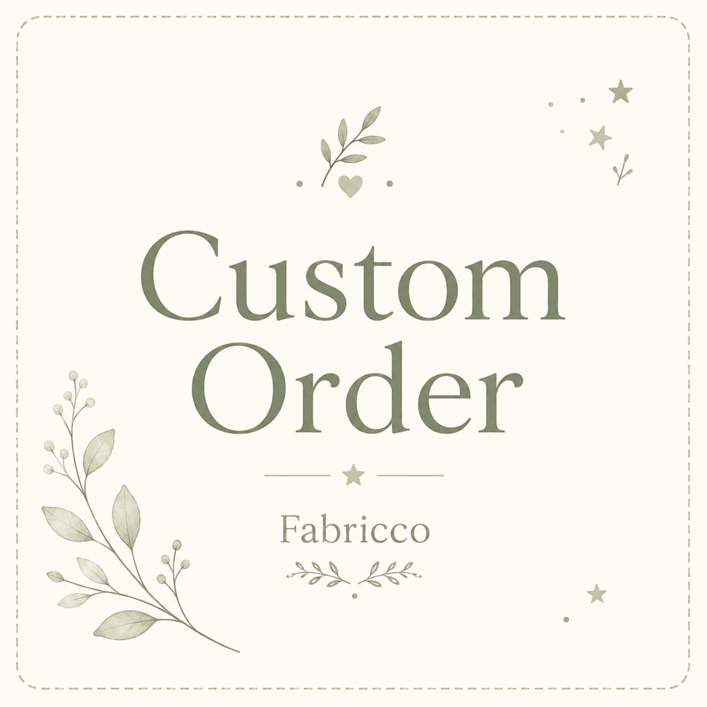 Bespoke baby bedding custom order handmade in the UK by Fabricco