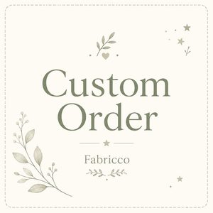 Bespoke baby bedding custom order handmade in the UK by Fabricco