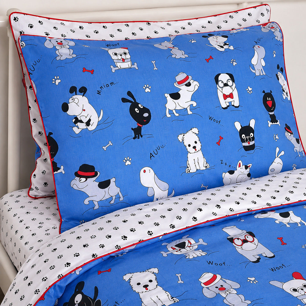 Cute Dogs Reversible Single Bedding Set – Lifestyle