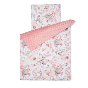 Baby Girl Mini Bedding - Dusty Pink Flowers
