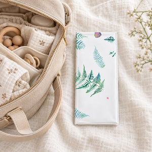 Botanical & Butterfly Foldable Travel Changing Mat – Waterproof with Popper Closure