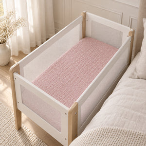 Pink Floral Seersucker SnuzPod Fitted Sheet – SnuzPod 2, 3 & 4