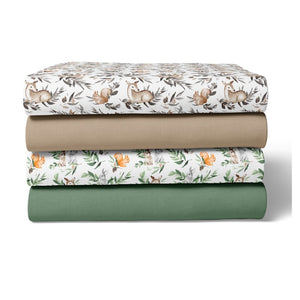 Cotton Fabric - Forest Friends Natural