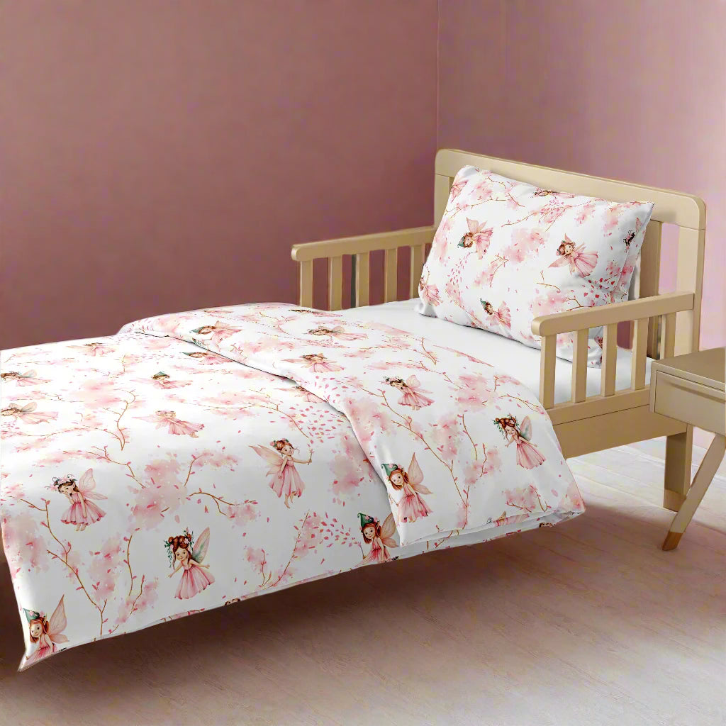 pink fairy bedding set  cotton