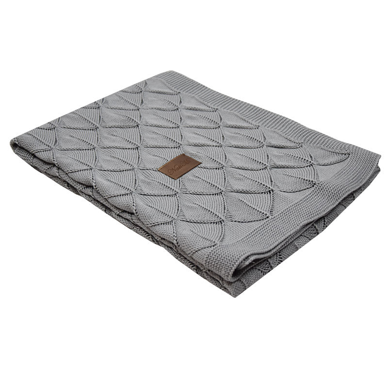 Bamboo Cellular Baby Blanket  - light grey